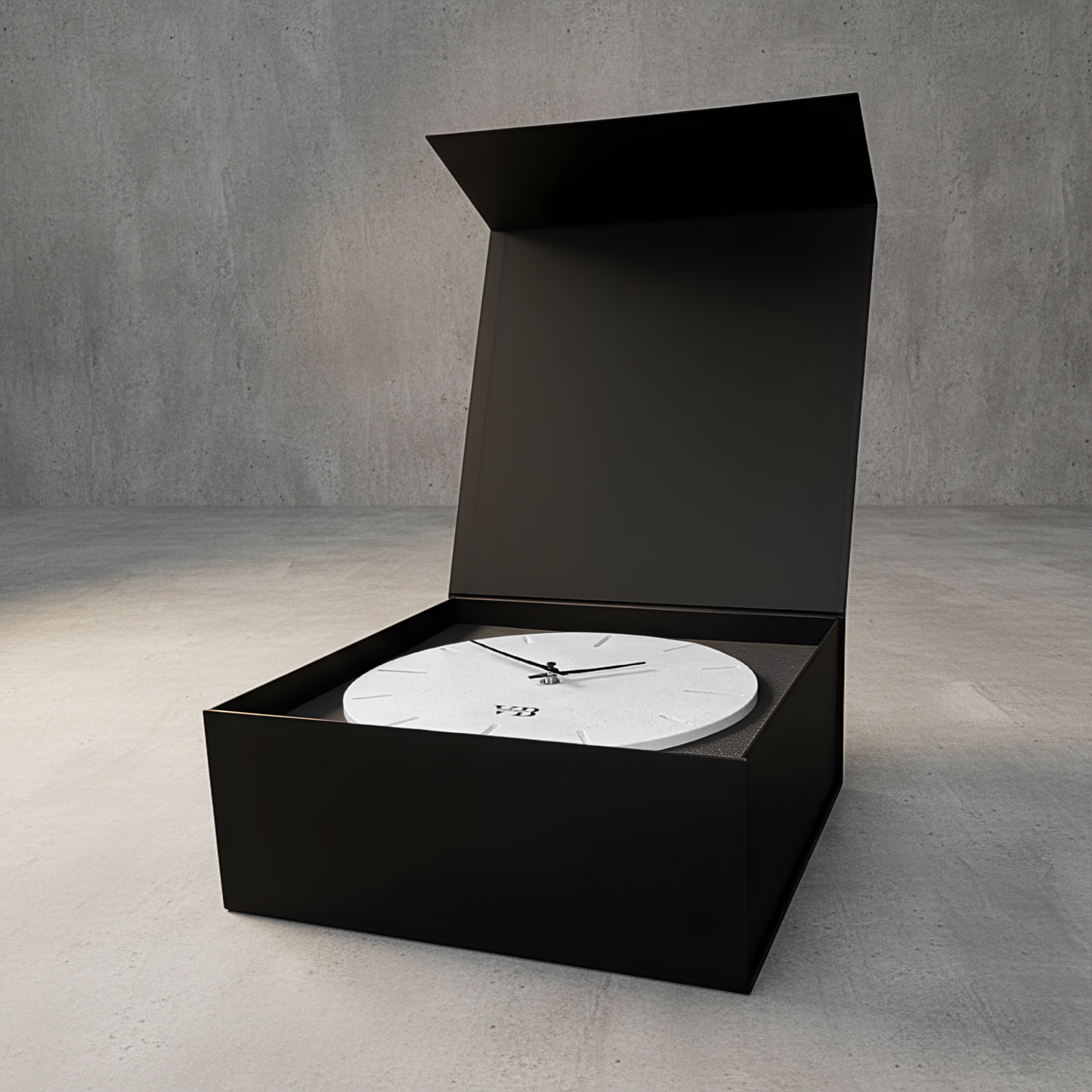 Beton-Wanduhr Rustikal