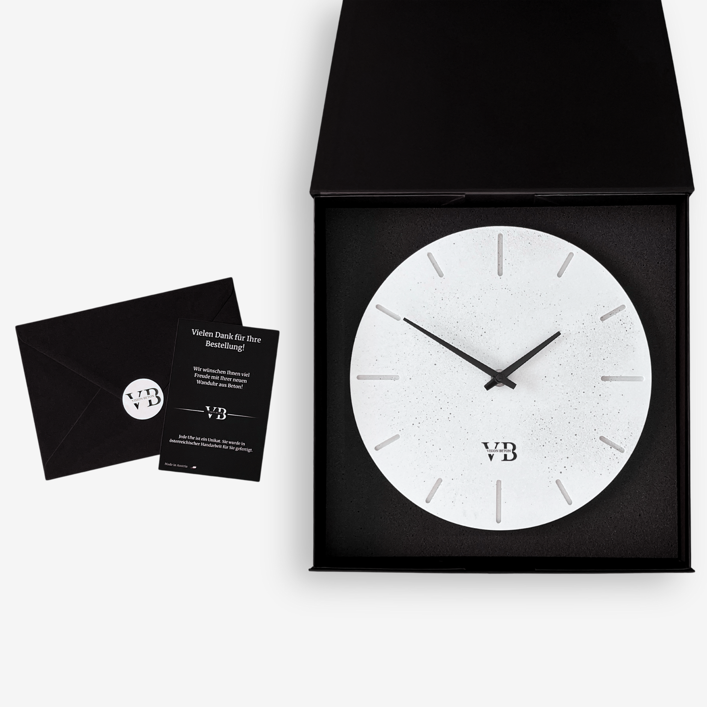 Beton-Wanduhr Rustikal