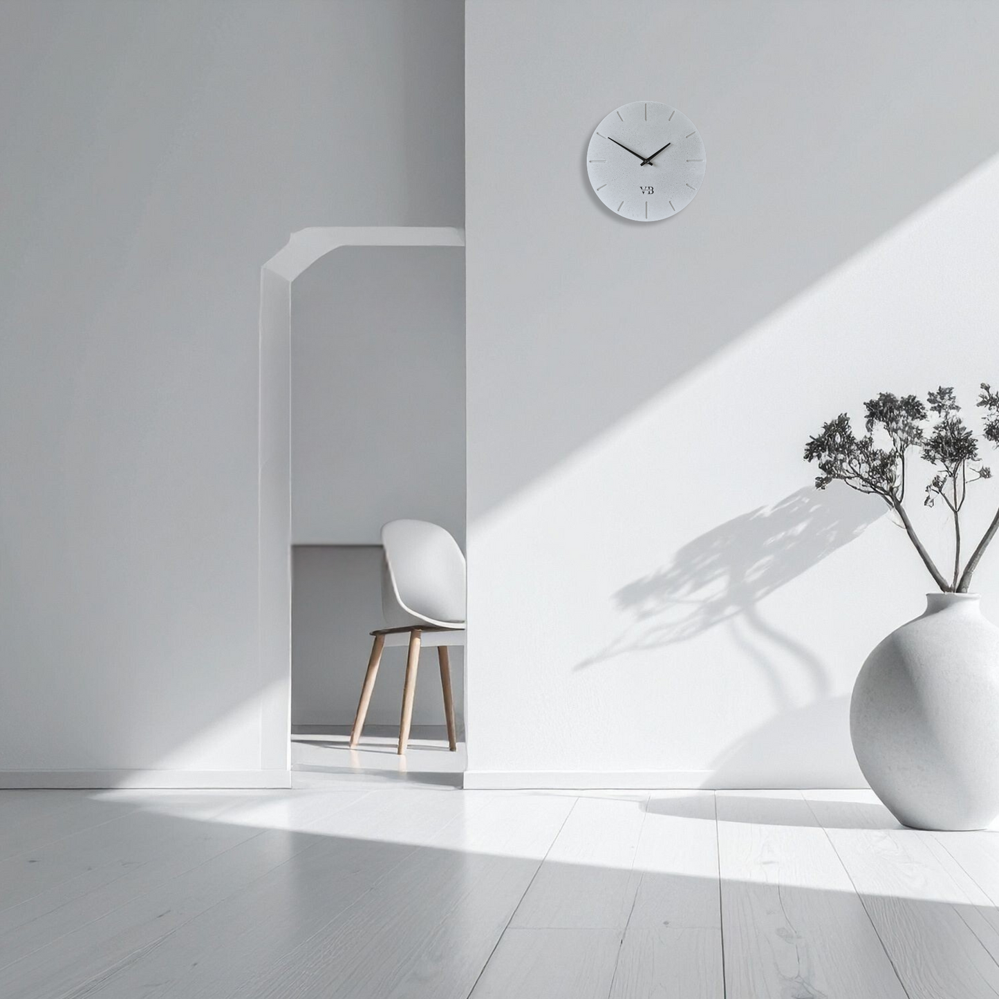 Beton-Wanduhr Rustikal