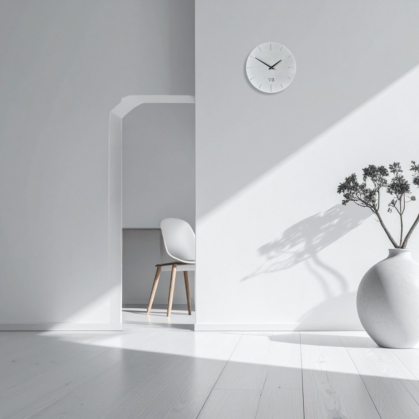 Beton-Wanduhr Rustikal