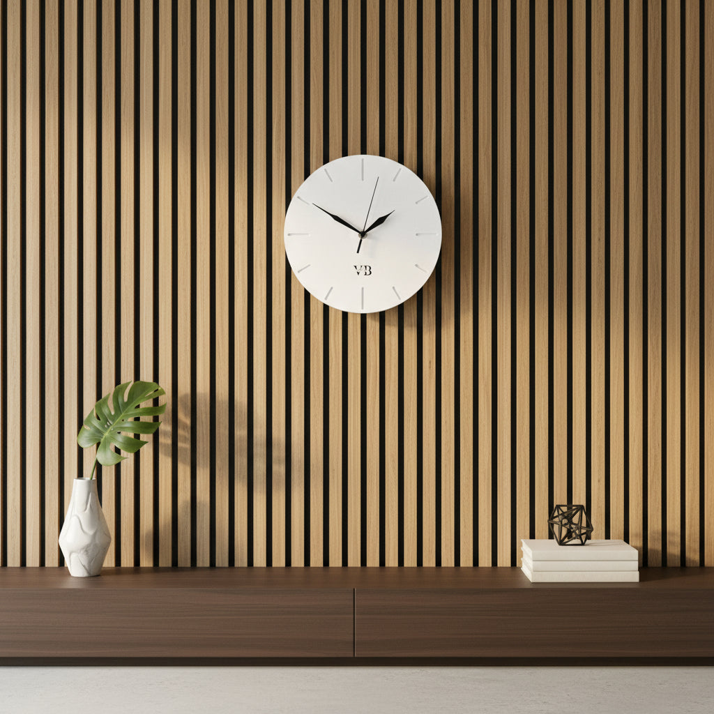 Beton-Wanduhr Minimalistisch