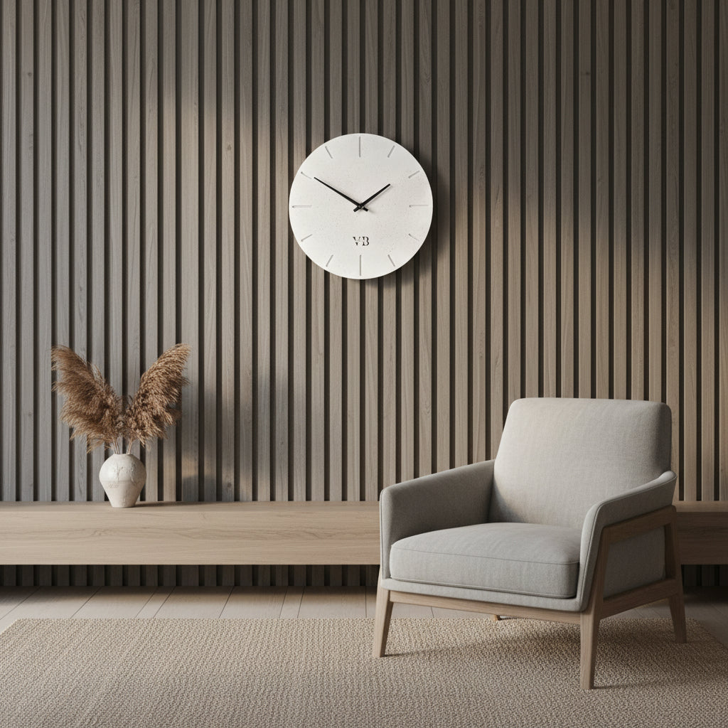Beton-Wanduhr Rustikal