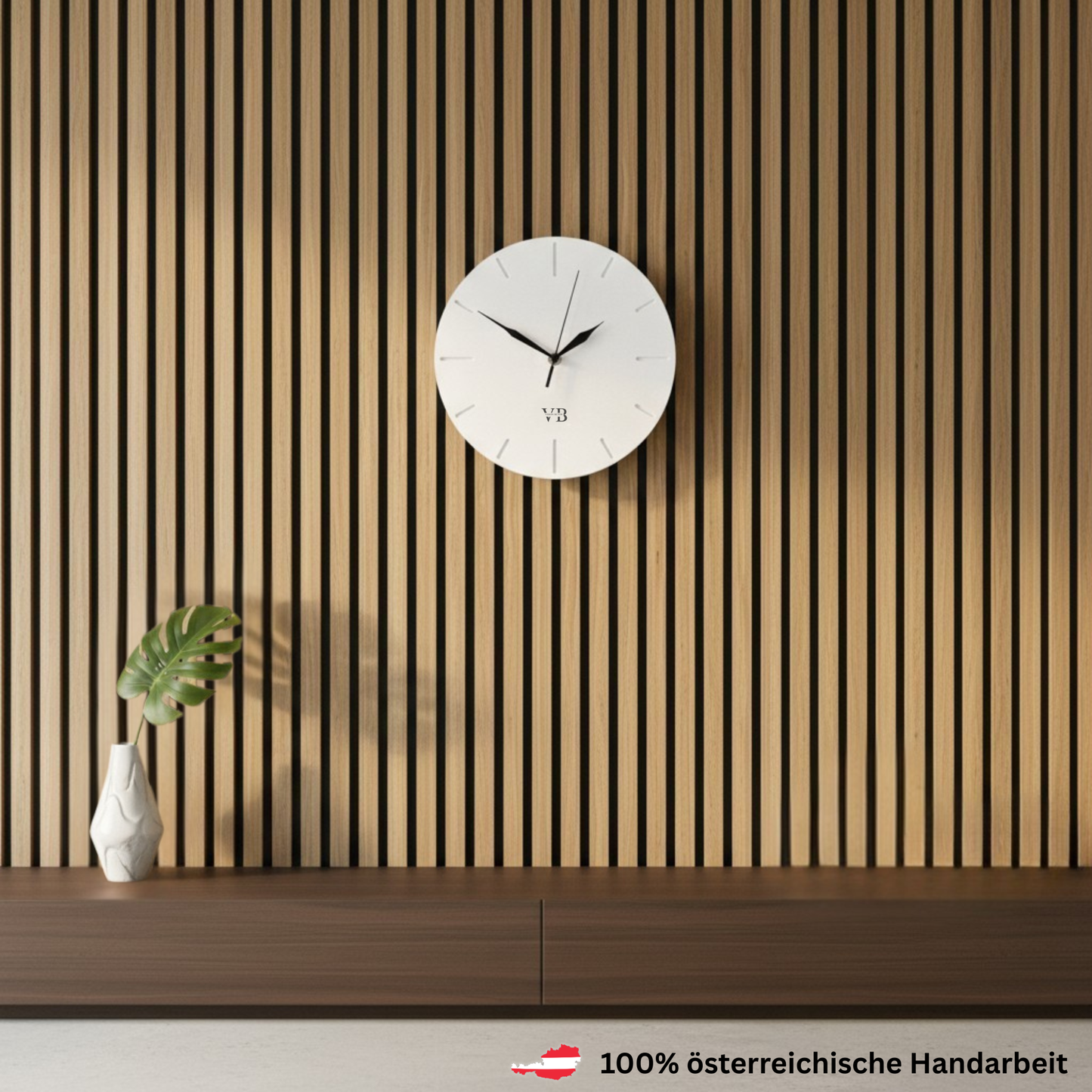 Beton-Wanduhr Minimalistisch