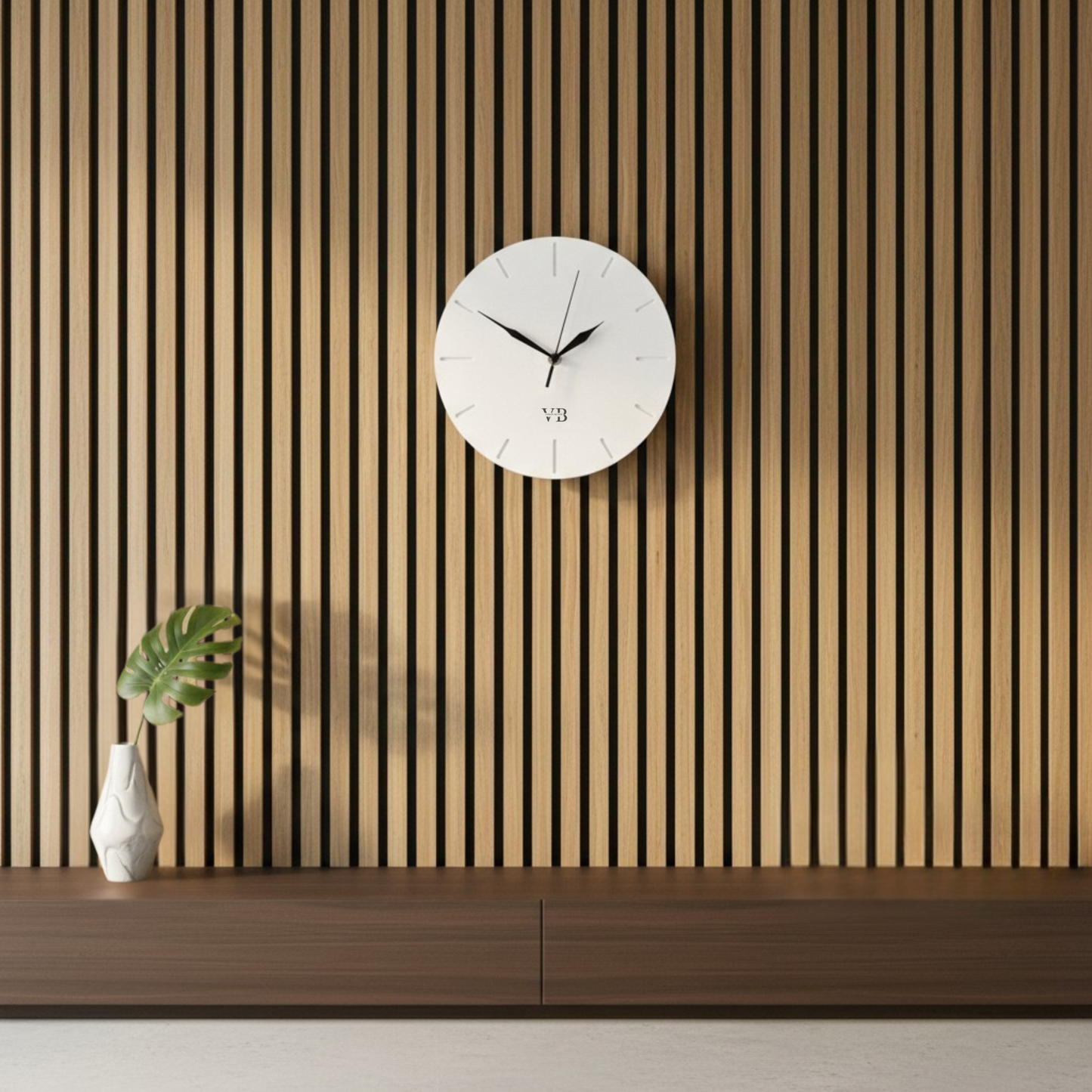 Beton-Wanduhr Minimalistisch