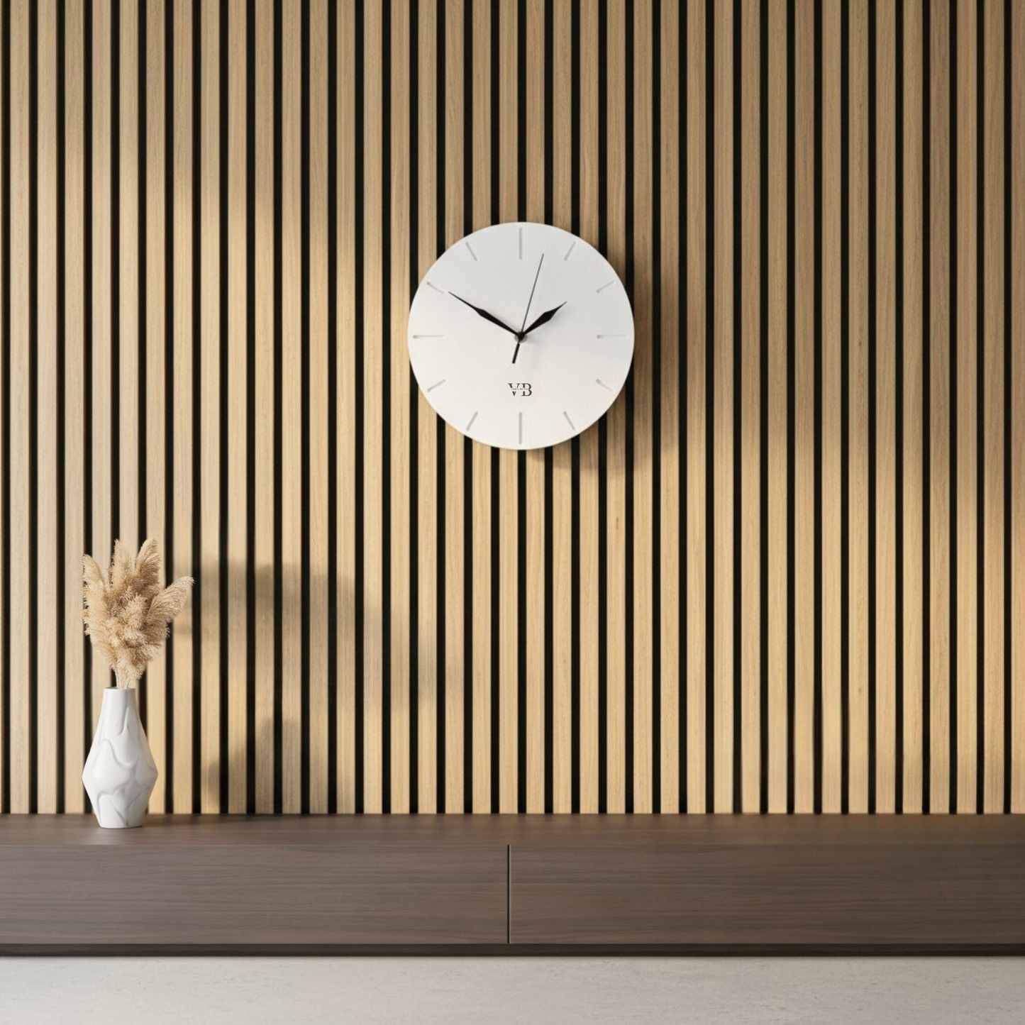 Beton-Wanduhr Minimalistisch